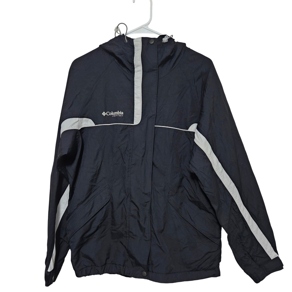 Columbia Sportswear Women's Interchange Jacket Black Size M Hood Winter‎ Flaw